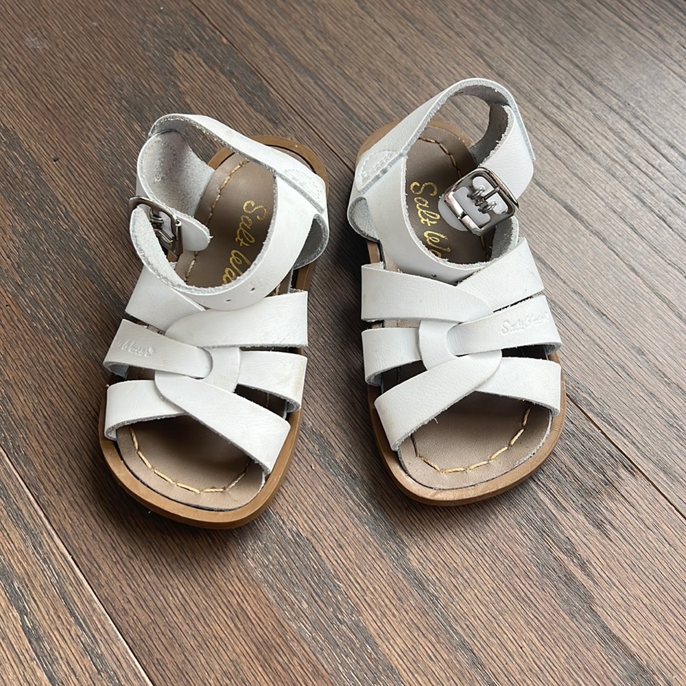 White sandals